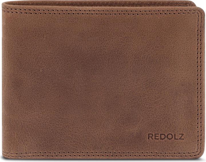 Redolz Leather Essentials Geldbörse RFID Schutz Leder 12 cm
