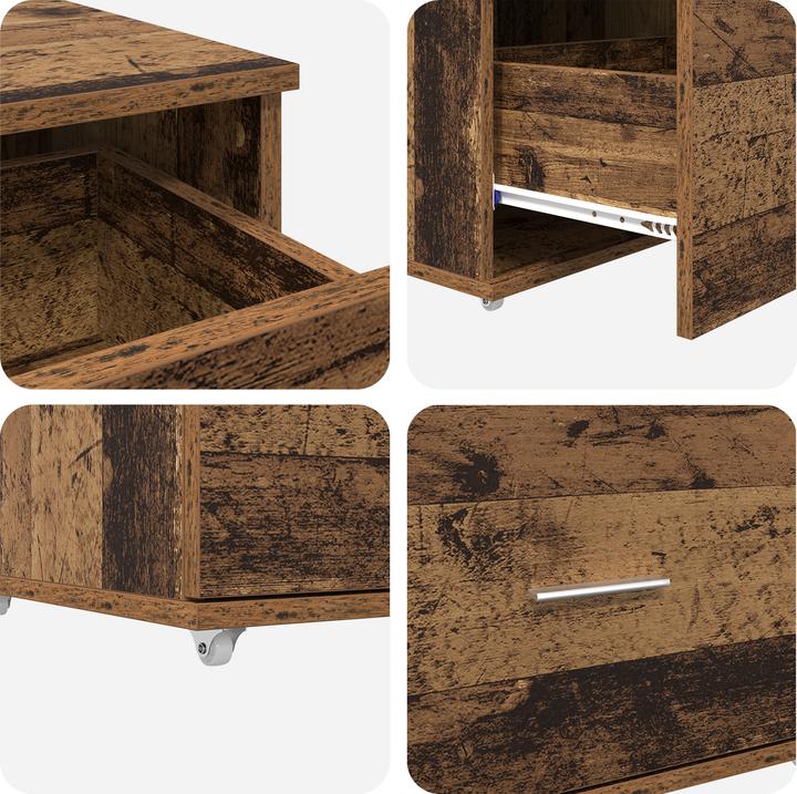 Produktbild VidaXL Schubladenschrank Altes Holz Spanplatte Mittel Schubladenschrank