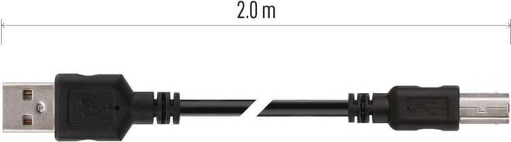 Produktbild Emos USB Kabel 2.0 A Stecker – B Stecker 2m (2 m, USB 2.0)