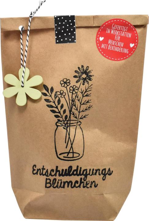 Produktbild Wunderle Wundertüte "Entschuldigungs-Blümchen" 14x22 cm (Geschenktüte)