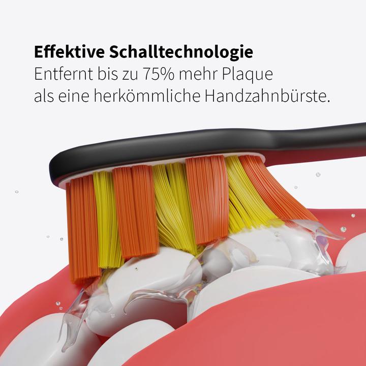 Produktbild Zahnheld Schallzahnbürste & Natural White Schwarz (Schallzahnbürste)