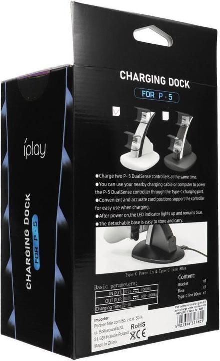 Produktbild Snakebyte Other Computer Accessory OEM PS5 controller charging double dock charge HBP-253 white (PS5)