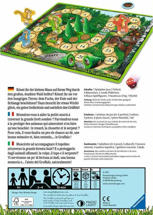 Actual product image Ravensburger Where is the Grüffelo? (German, French, Italian)