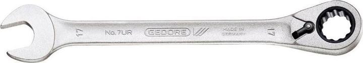 Actual product image Gedore 1500 CT1-7 UR Set of open-end spanners with ring ratchet switchable in Check-Tool module (19 mm, 10 mm, 7 mm, 15 mm, 8 mm)