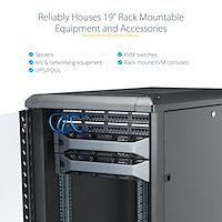Image du produit StarTech RK1836BKF (18 HE, Rack 19 pouces)