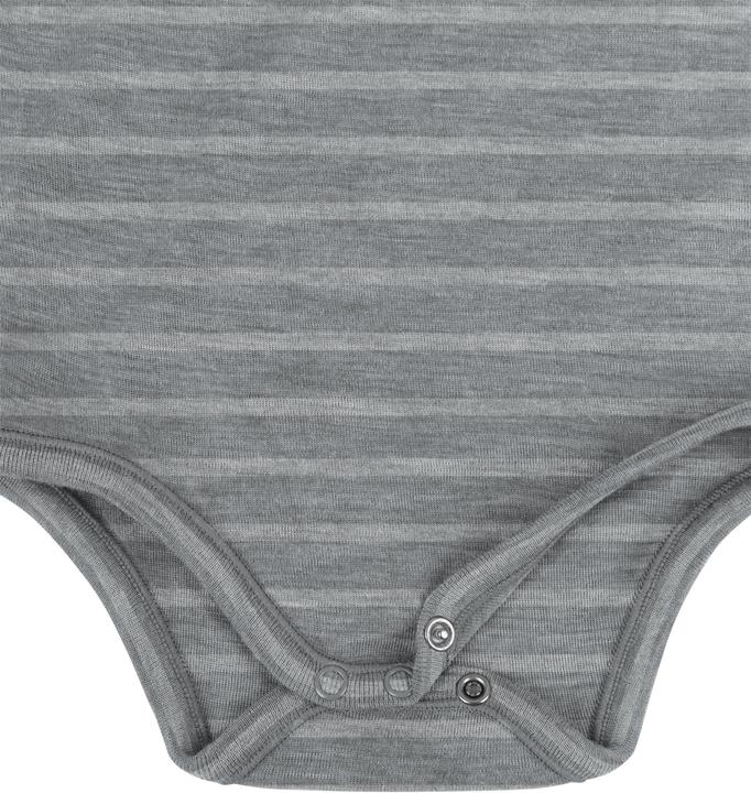 Actual product image Normani Set of 2 unisex baby wrap-around long-sleeved romper onesies made from merino wool - 9351 (68)