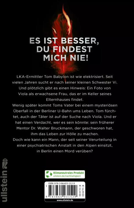 Produktbild Violas Versteck (Tom Babylon-Serie 4) (Deutsch, Marc Raabe, 2022)