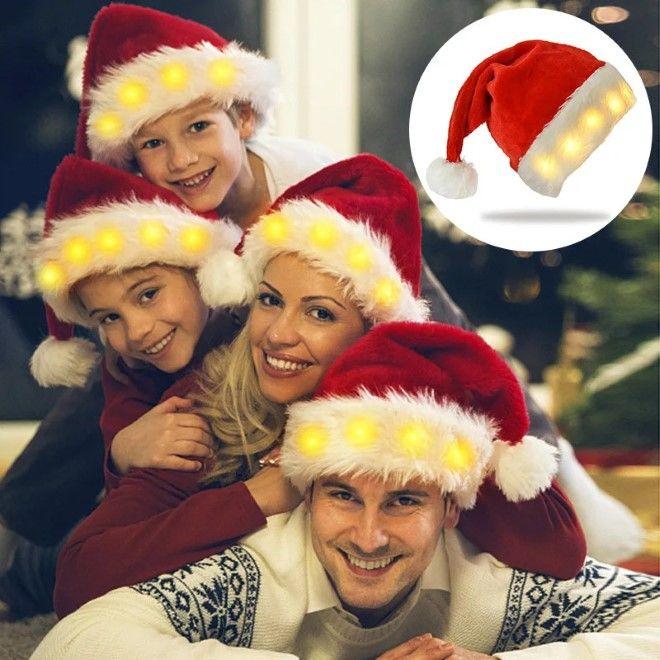 Produktbild MU Style Weihnachtsmütze mit LED Lichtern