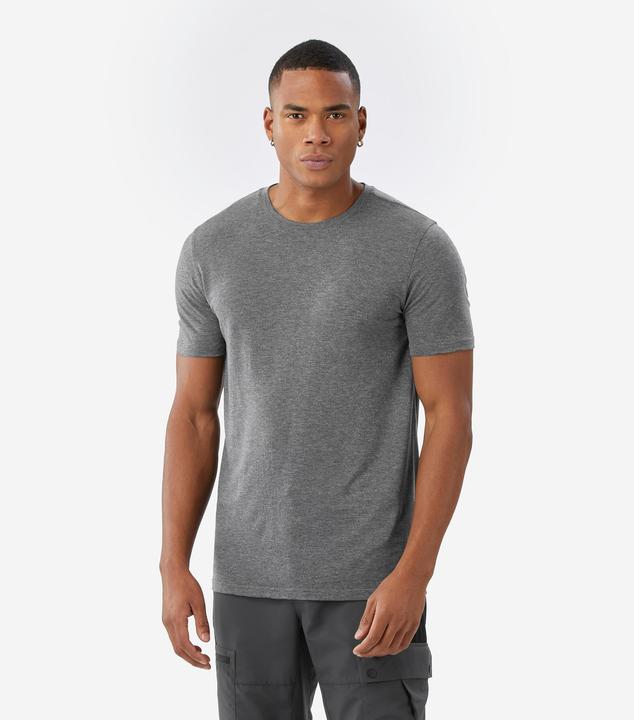 Simond Merinoshirt Herren kurzarm Lyocell - Merino Fresh grau