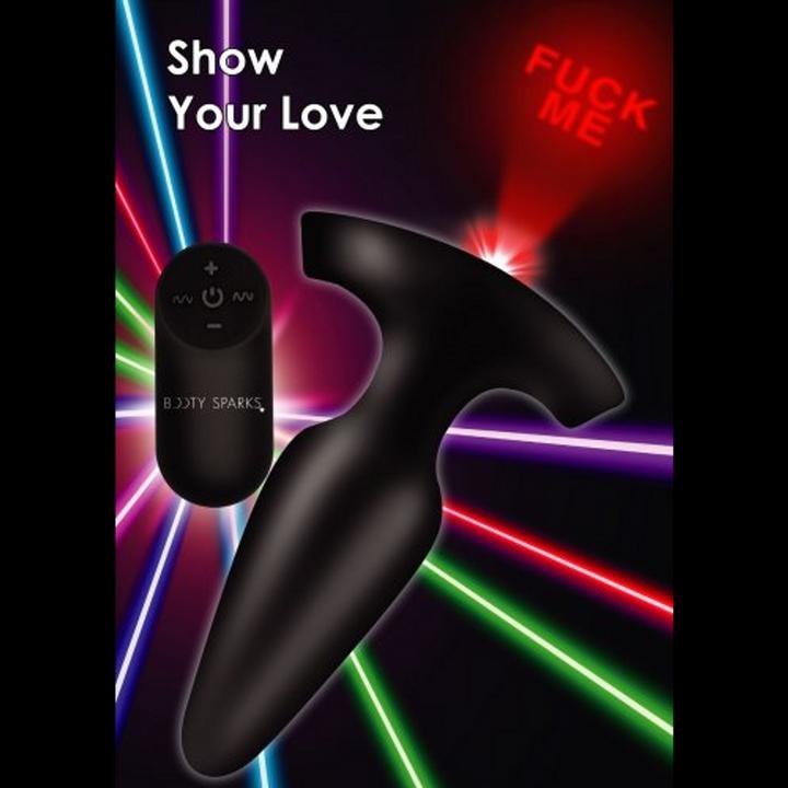 Actual product image XR Brands Laser Fuck Me Small Anal Plug w/ Remote Control
