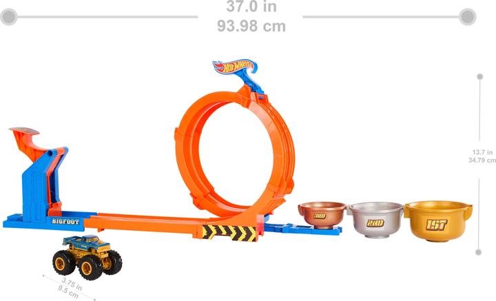 Productafbeelding Hot Wheels Monster Trucks 2-in-1 Loop & Flip Challenge