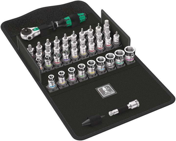 Actual product image Wera 8100 SA All-in Zyklop Speed Ratchet Set (6 mm, 12 mm, 14 mm, 10 mm, 7 mm, 11 mm, 5 mm, 8 mm, 9 mm, 13 mm, 4 mm)