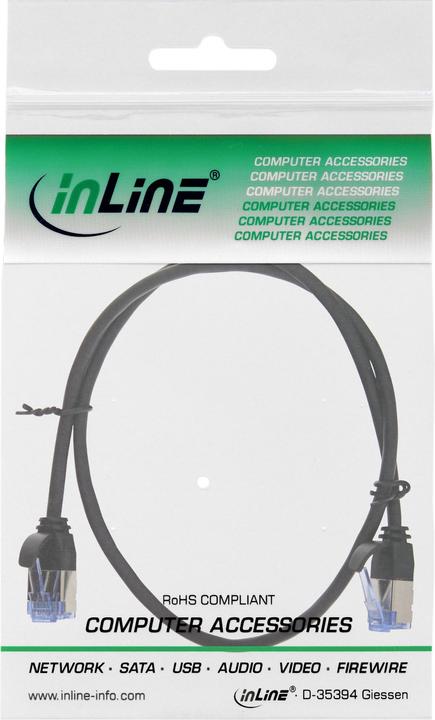Immagine prodotto InLine Cavo patch sottile (U/FTP, CAT6a, 0.30 m)