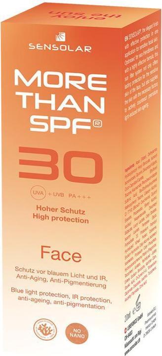 Actual product image Sensolar More Than SPF (Sun cream face, SPF 30, 50 ml, 90 g)