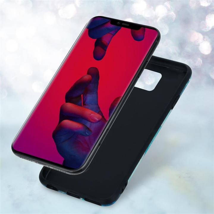 Image du produit Cadorabo Couverture IMD TPU Marbre coloré (Mate 20 Pro)