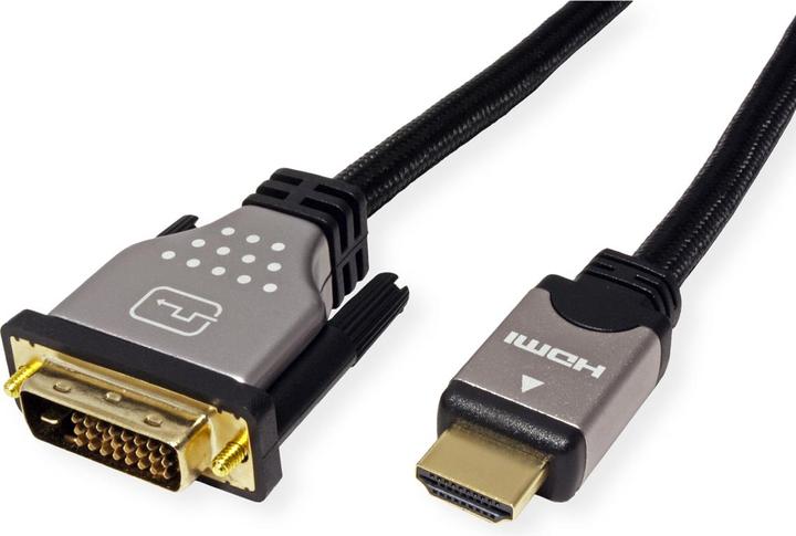 Produktbild Roline DVI — HDMI (Typ A) (5 m, DVI, HDMI)