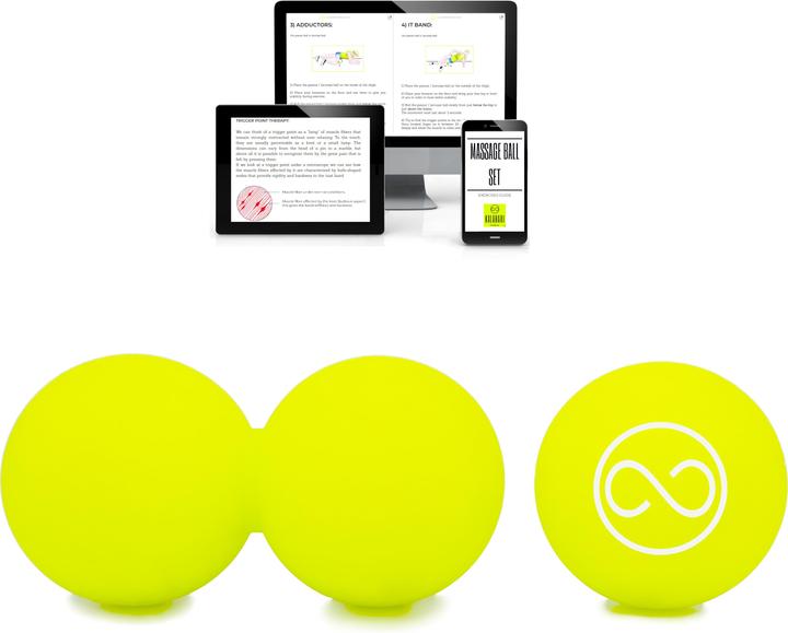 Kalahari 4 Wellness Muskelmassagebälle, Duoball und Faszienball