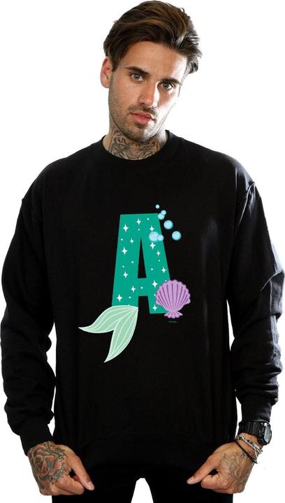Actual product image Disney Mens Alphabet A Is For Ariel Sweatshirt (M)