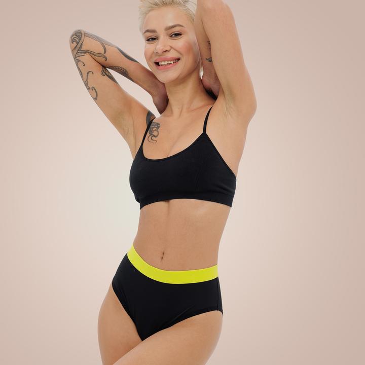 Immagine prodotto Weekiss Intimo a vita alta al limone (4XL)