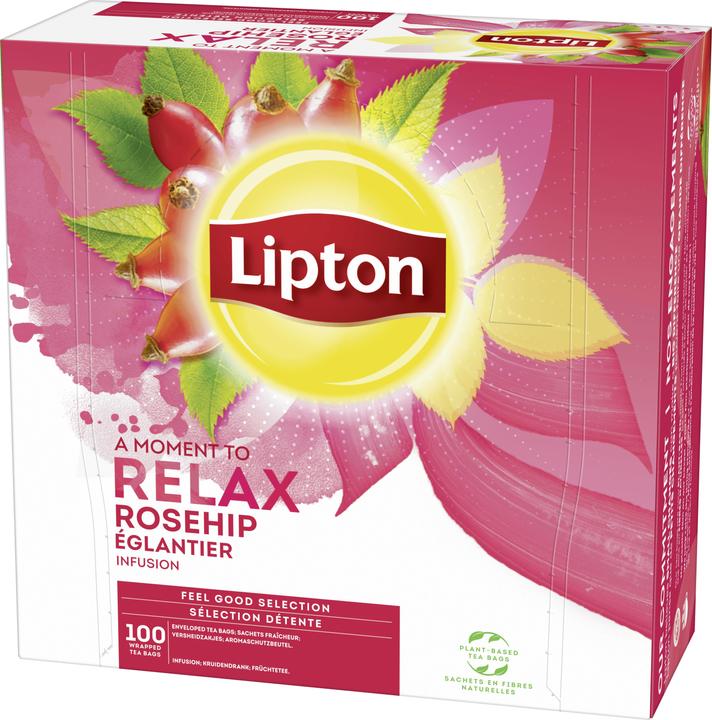 Lipton Bustine di tè Feel Good Selection Rosehip 100 pezzi (408 g)