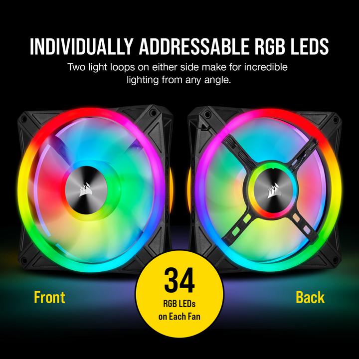 Image du produit Corsair iCUE QL140 RGB (140 mm, 2 x)