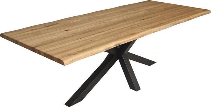 Actual product image Home123 CONNECT table - panel TREE EDGE DL 40 3-layer (oak, 180x90x4) (180 x 90 x 4 cm)