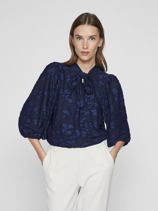 Produktbild Vila Tie Neck Oberteil mit 3/4-Ärmeln (XS)