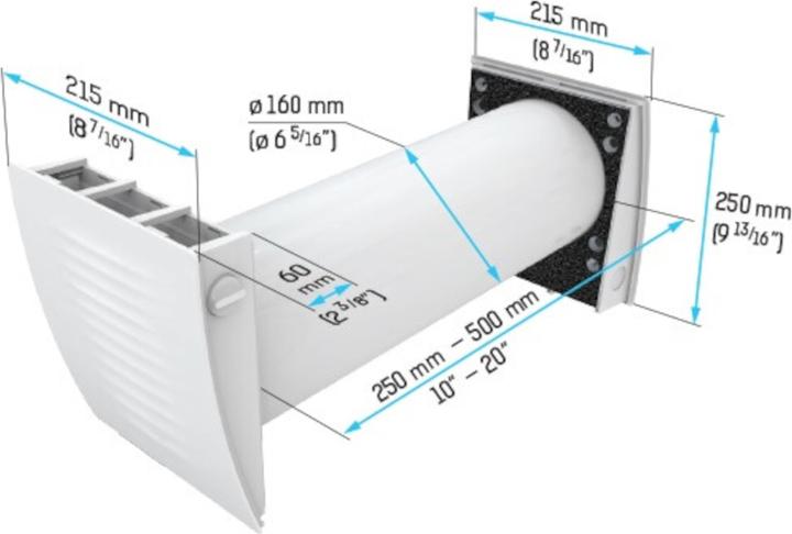 Actual product image Vents TwinFresh Easy