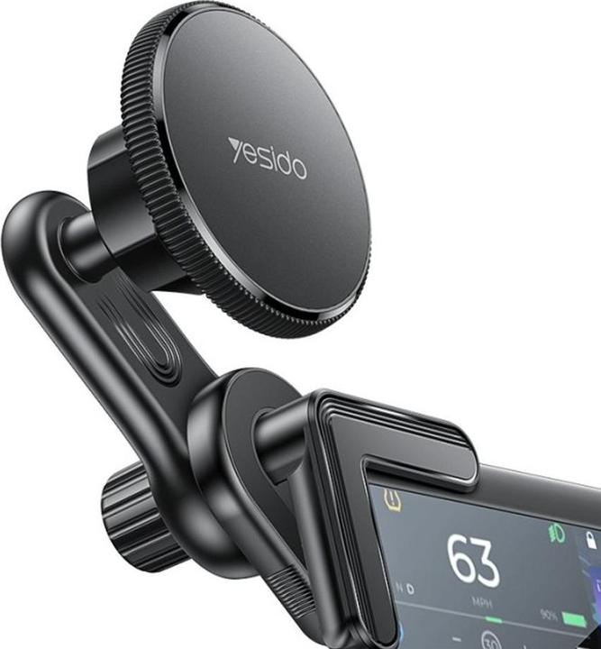 Yesido Magnetic Car Phone Holder for Screen Corners – Black