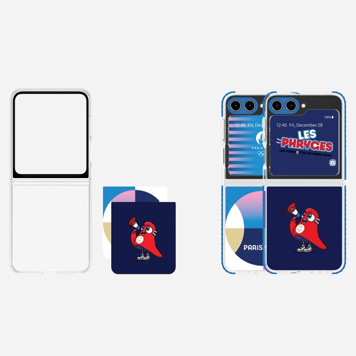 Actual product image Samsung Coque Interchangeable A Fond D'écran Dynamique Pour Galaxy Z Flip5 Edition Paris (Samsung Galaxy Z Flip5)