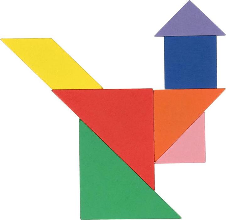 Produktbild Holz-Tangram-Puzzle, 7-tlg.