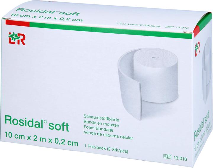 Lohmann & Rauscher Rosidal soft Schaumstoffbinde 10 cm x 2 m 2 Stück