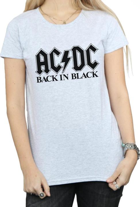 Immagine prodotto AC/DC Maglietta in cotone con logo Back in Black Donna/Ladies (L)