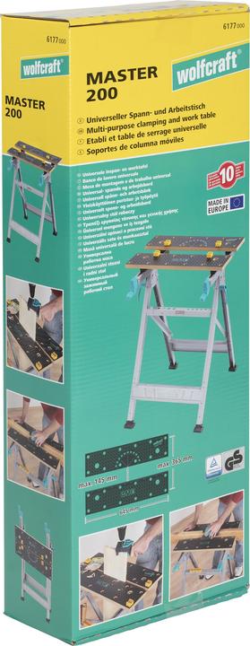 Actual product image wolfcraft wolfcraft 1 MASTER 200 - Spann- und Arbeitstisch (45 cm, 64.50 cm)