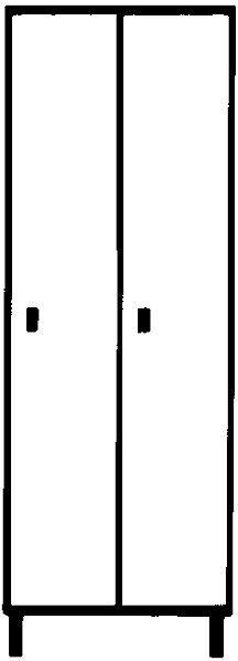 Produktbild Wolf Garderobenschrank mit Sockel (80 cm, 180 cm)