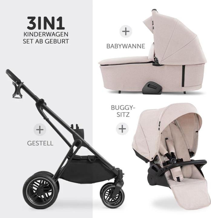 Produktbild Hauck 3in1 Kinderwagen-Set Vision X Trio Set Silver