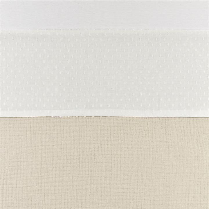 Produktbild Meyco Baby Plume bettlaken wiege - offwhite - 75x100cm