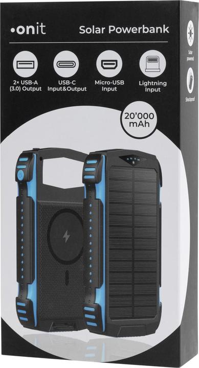 Produktbild Onit Solar Charger (20000 mAh, 20 W, 74 Wh)
