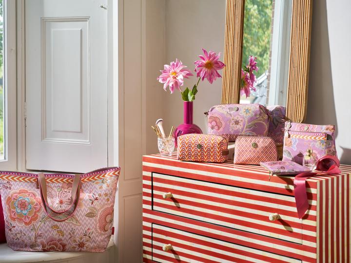 Immagine prodotto PIP Studio Coco Kosmetiktasche medium Samba Stripe orange 21,5x10x10,5cm