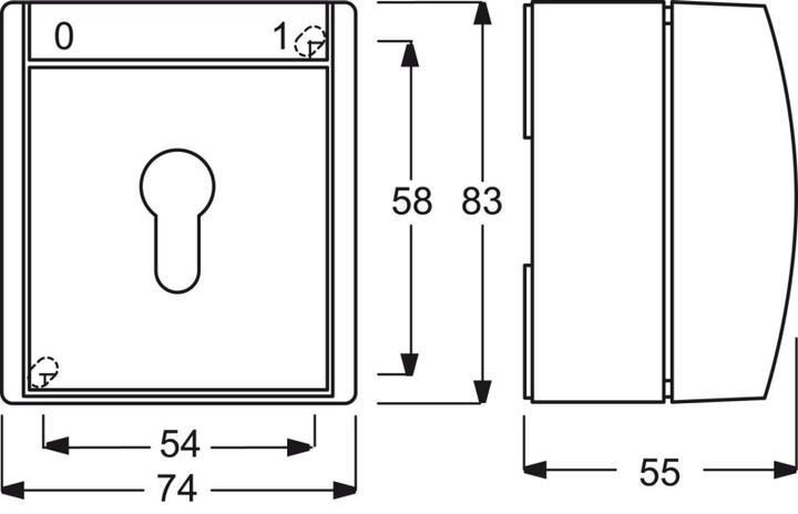Image du produit Busch-Jaeger Interrupteur à clé 2733SLW-53 ocean 2733SLW-53 (1101-0-0917)