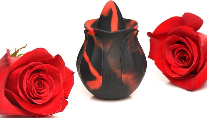 Produktbild Frisky BLOOMGASM Black Kiss Rimmende RosenVibrator Rot/Schwarz