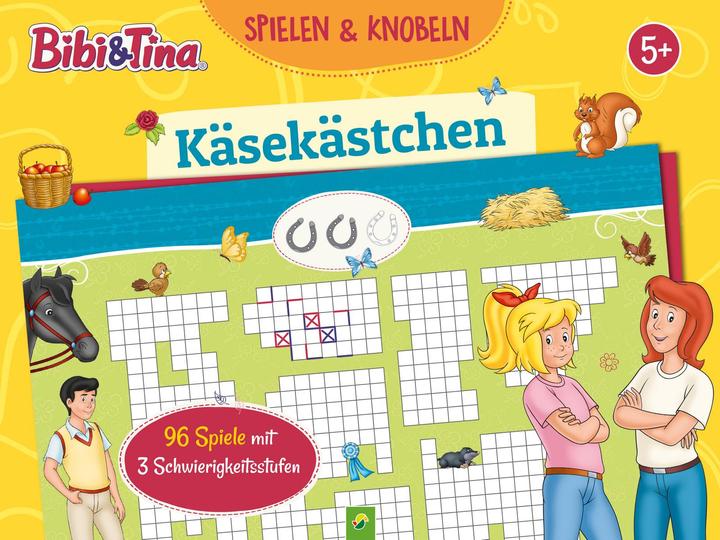 Produktbild Bibi & Tina Käsekästchen Spieleblock (Deutsch, Schwager & Steinlein Verlag, 2023)