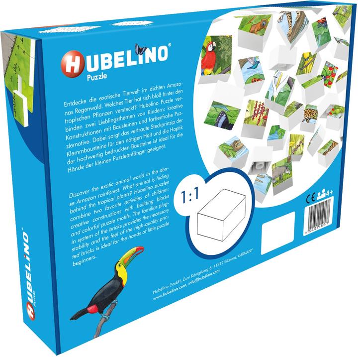 Produktbild Hubelino Puzzle Tierwelt im tropischen Regenwald (35-teilig) (35 Teile)