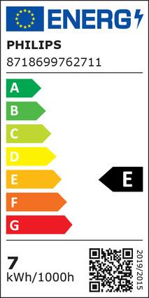 Energie-Label Philips Lampe (E14, 6.50 W, 806 lm, 1 x, E)