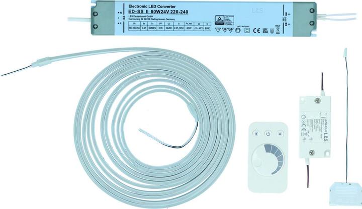 Image du produit L&S Jeu complet bande LED Octopus 24 V (Blanc neutre, 500 cm, Intérieur)