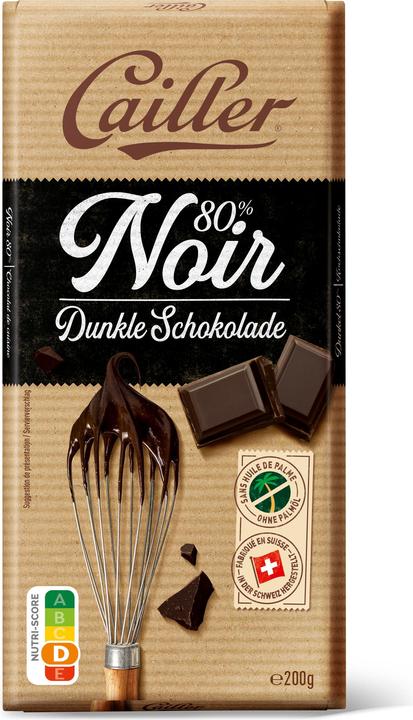 Immagine prodotto Cailler Dessert Tavoletta di Cioccolato Fondente 80% (200 g)
