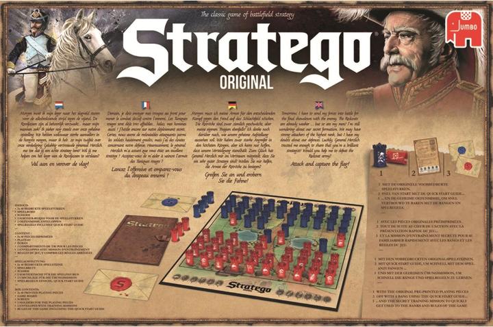 Actual product image Jumbo Stratego Original (German, English, French)