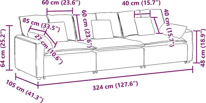 Produktbild VidaXL Rane (Modular Sofa)