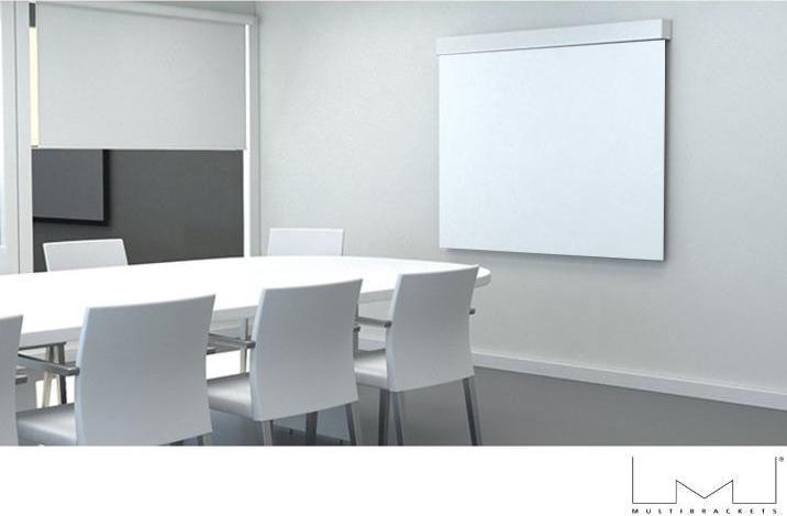 Image du produit Multibrackets Écran 1:1, manuel, blanc, 80", aluminium (80", 1:1)