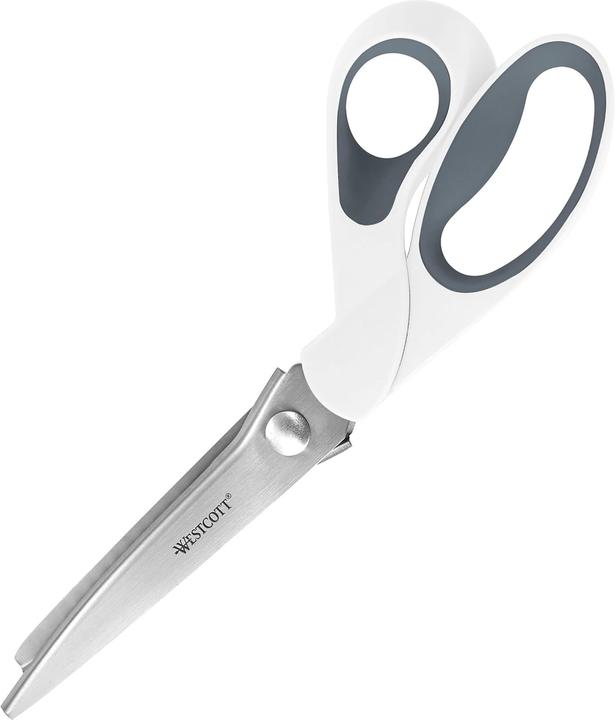 Actual product image Westcott Contour scissors Softgrip white-grey 24.0 cm (24 cm)